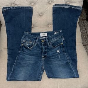FRAME crop bootcut jeans